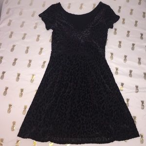 black velvet cheetah print dress🖤